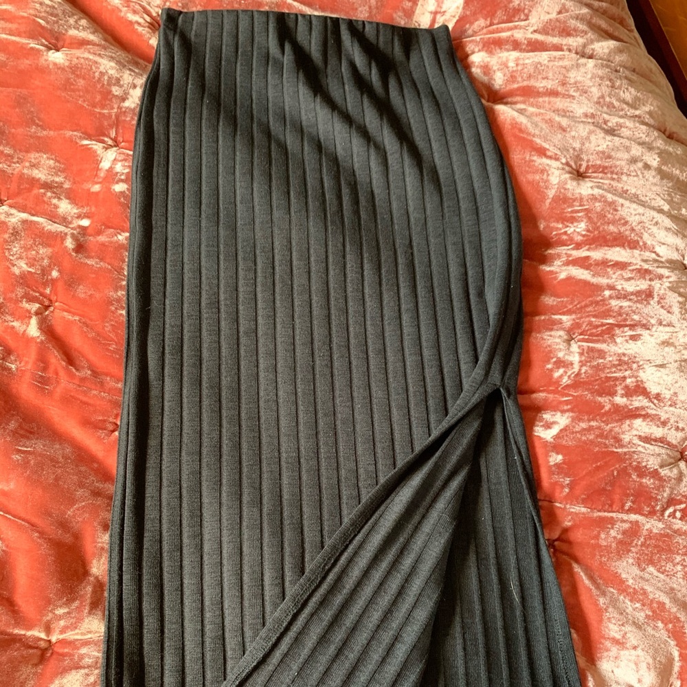 Topshop black pencil skirt